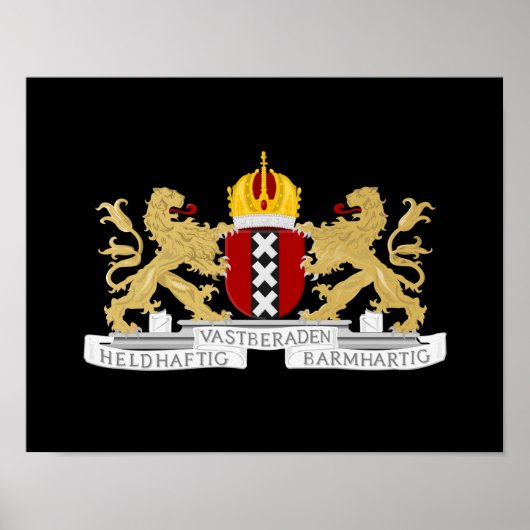 Wapenstaart van Amsterdam Poster (Voorkant)