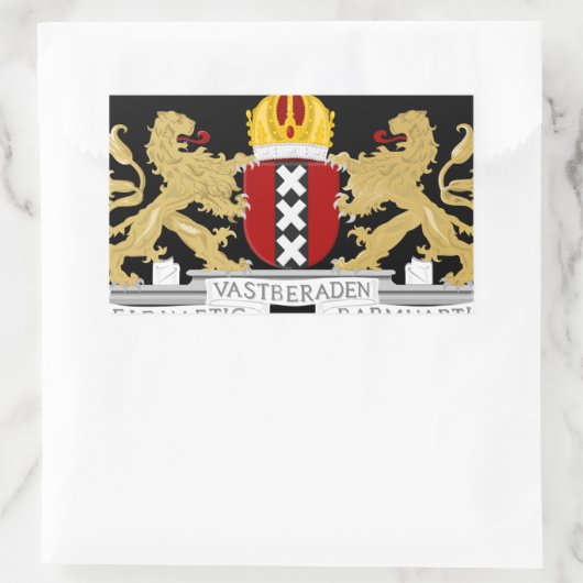 Wapenstaart van Amsterdam Rechthoekige Sticker (Tas)