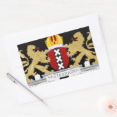 Wapenstaart van Amsterdam Rechthoekige Sticker (Envelop)