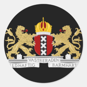 Wapenstaart van Amsterdam Ronde Sticker