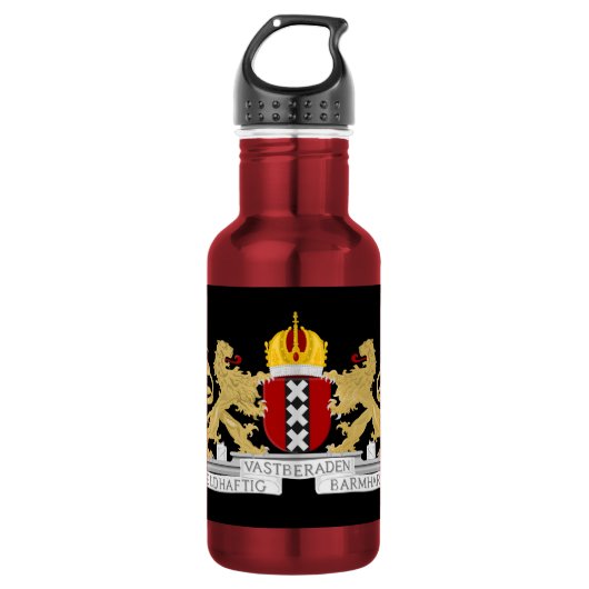 Wapenstaart van Amsterdam Waterfles (Voorkant)