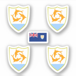 Wapenstaart van Anguilla Sticker