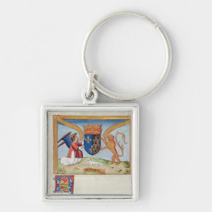 Wapenstaart van Anne van Bretagne 1515 Sleutelhanger