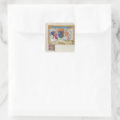 Wapenstaart van Anne van Bretagne 1515 Vierkante Sticker (Tas)