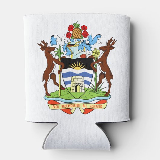 Wapenstaart van Antigua en Barbuda Blikjeskoeler (Achterkant)