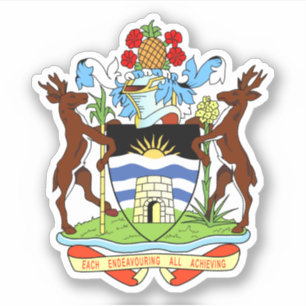 Wapenstaart van Antigua en Barbuda Sticker