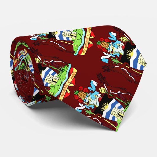 Wapenstaart van Antigua en Barbuda Stropdas (Opgerold)