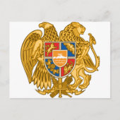 Wapenstaart van Armenië - Armeense Embleem Briefkaart (Voorkant)