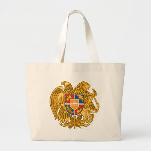Wapenstaart van Armenië - Armeense Embleem Grote Tote Bag
