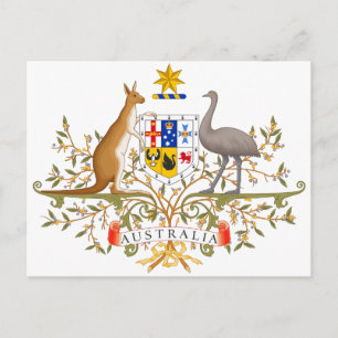 Wapenstaart van Australië Briefkaart