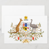 Wapenstaart van Australië Briefpapier (Voorkant / Achterkant)