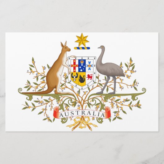 Wapenstaart van Australië Briefpapier (Voorkant)