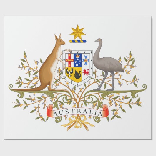 Wapenstaart van Australië Cadeaupapier (Vlak)
