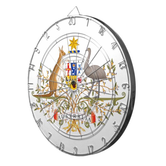 Wapenstaart van Australië Dartbord (Voorkant Rechts)