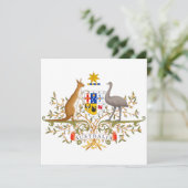 Wapenstaart van Australië Kaart (Staand voorkant)