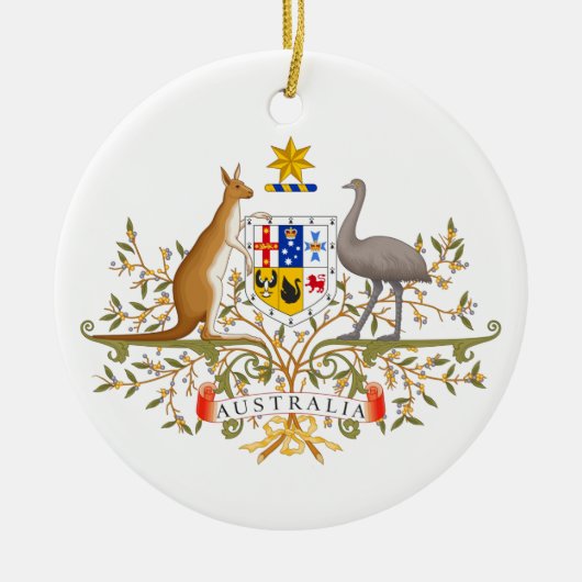 Wapenstaart van Australië Keramisch Ornament (Voorkant)