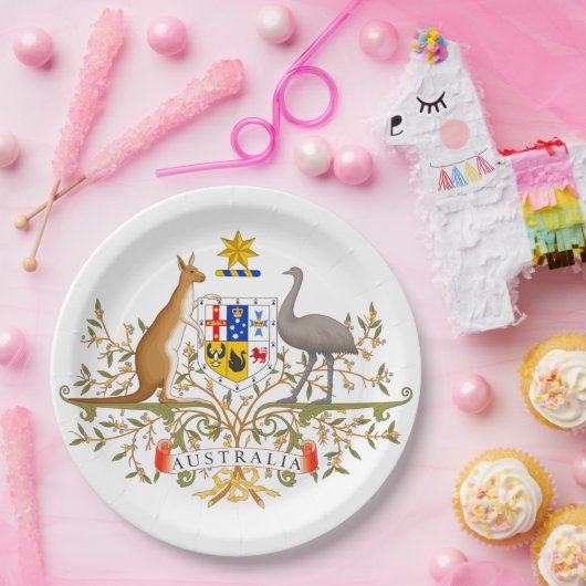 Wapenstaart van Australië Papieren Bordje (Feest)