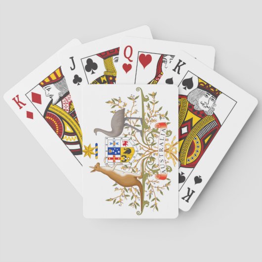Wapenstaart van Australië Pokerkaarten (Achterkant)