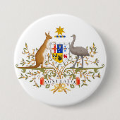 Wapenstaart van Australië Ronde Button 7,6 Cm (Voorkant)