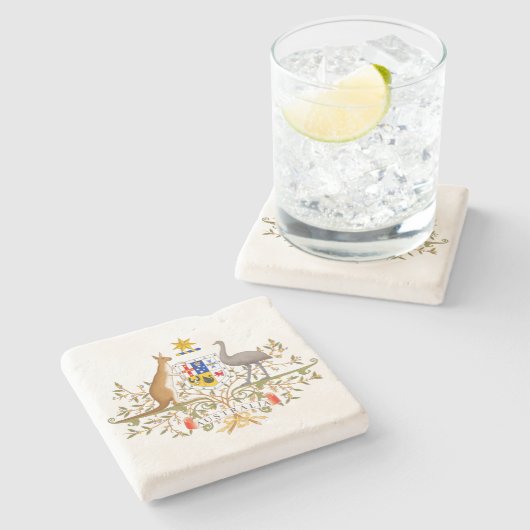 Wapenstaart van Australië Stenen Onderzetter (Zijkant)