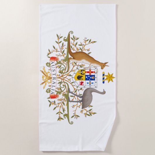 Wapenstaart van Australië Strandlaken (Voorkant)