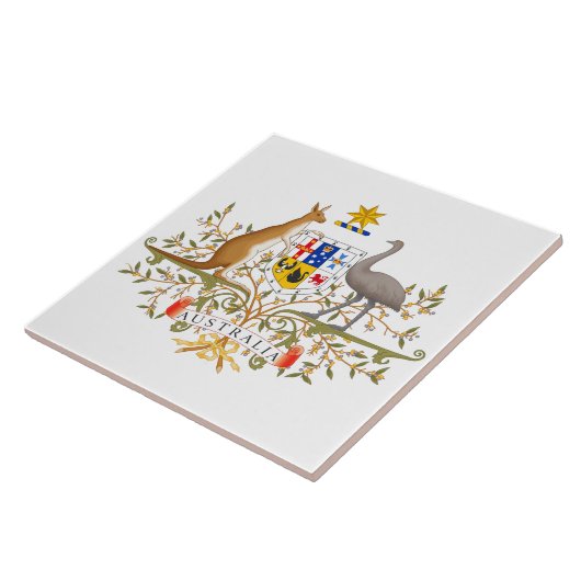 Wapenstaart van Australië Tegeltje (Zijkant)