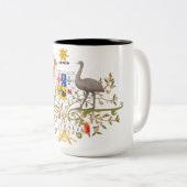 Wapenstaart van Australië Tweekleurige Koffiemok (Voorkant rechts)