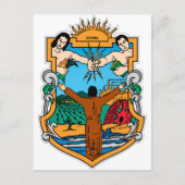 Wapenstaart van Baja California, Mexico Officiële Briefkaart (Voorkant)