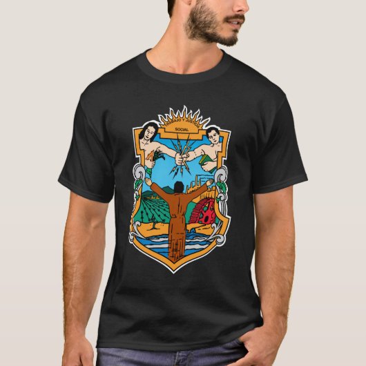 Wapenstaart van Baja California, Mexico Officiële T-shirt (Voorkant)