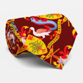 Wapenstaart van Barbados Stropdas (Opgerold)