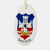 Wapenstaart van Belgrado, Servië Keramisch Ornament (Rechts)