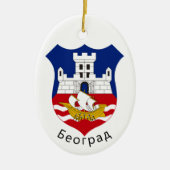 Wapenstaart van Belgrado, Servië Keramisch Ornament (Voorkant)