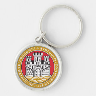 Wapenstaart van Bergen, Noorwegen Sleutelhanger