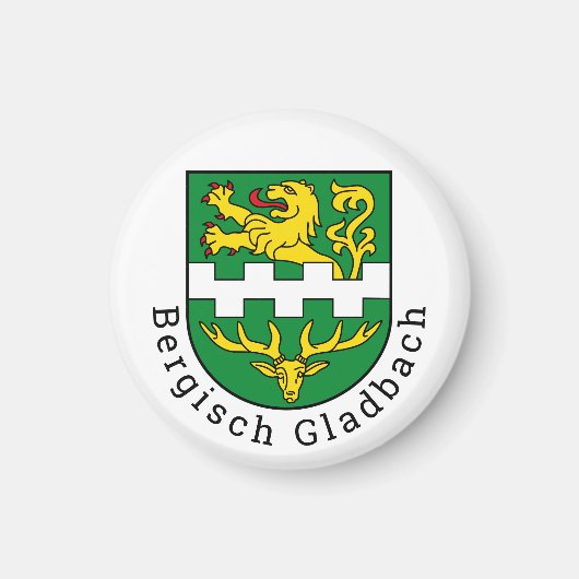 Wapenstaart van Bergisch Gladbach, Duitsland Magneet (Voorkant)