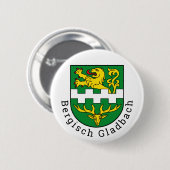 Wapenstaart van Bergisch Gladbach, Duitsland Ronde Button 5,7 Cm (Voorkant /achterkant)