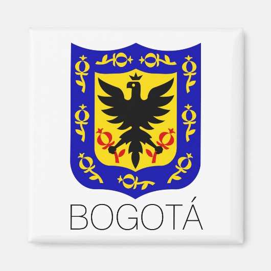 Wapenstaart van Bogotá, Colombia Magneet (Voorkant)