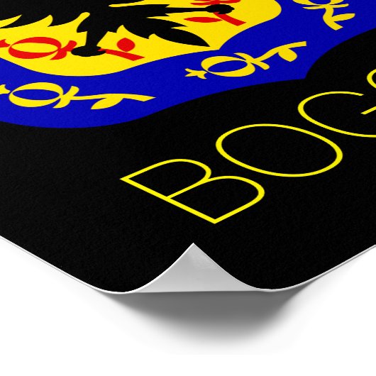 Wapenstaart van Bogotá, Colombia Poster (Hoek)