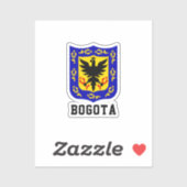 Wapenstaart van Bogotá, Colombia Sticker (Vel)
