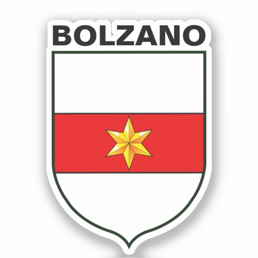 Wapenstaart van Bolzano, Italië Sticker (Voorkant)