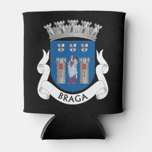 Wapenstaart van Braga, Portugal Blikjeskoeler (Voorkant)