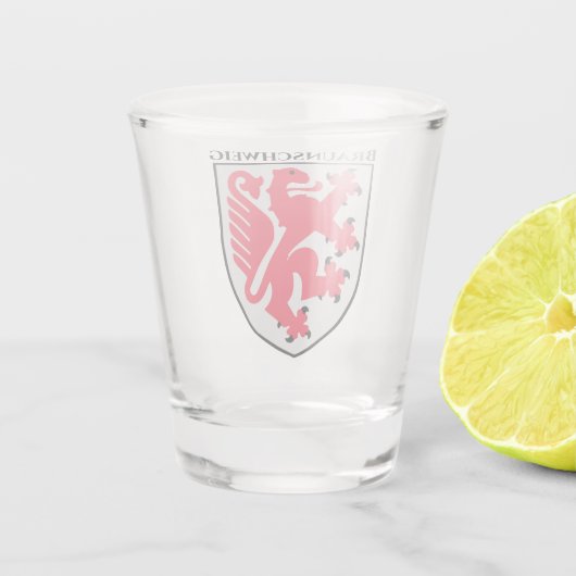 Wapenstaart van Braunschweig, Duitsland Shot Glas (Achterkant)