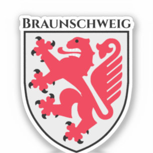 Wapenstaart van Braunschweig, Duitsland Sticker