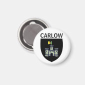 Wapenstaart van Carlow (stad), Ierland Magneet (Voorkant / Achterkant)
