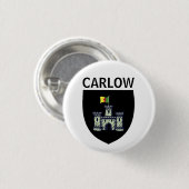 Wapenstaart van Carlow (stad), Ierland Ronde Button 3,2 Cm (Voorkant /achterkant)