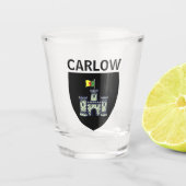 Wapenstaart van Carlow (stad), Ierland Shot Glas (Voorkant)