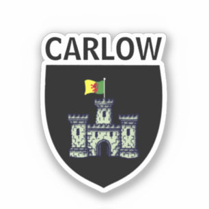 Wapenstaart van Carlow (stad), Ierland Sticker