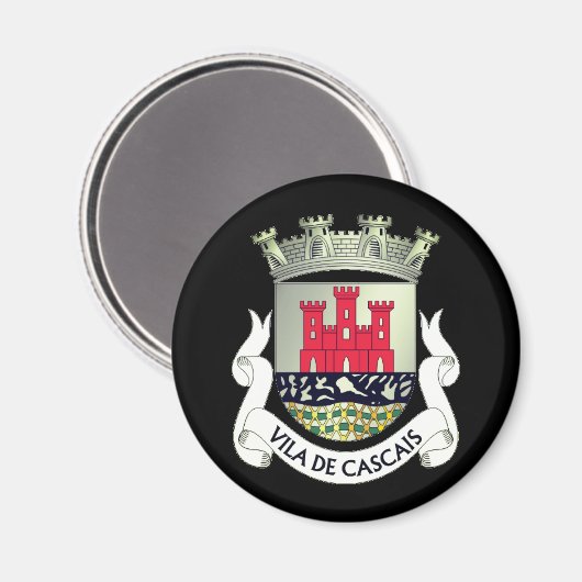 Wapenstaart van Cascais, Portugal Magnet (Voorkant / Achterkant)