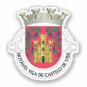 Wapenstaart van Castelo de Vide, Portugal Sticker (Voorkant)