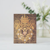 Wapenstaart van Charles V van het 23e hoofdstuk Briefkaart (Staand voorkant)