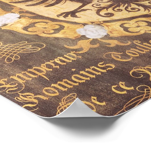 Wapenstaart van Charles V van het 23e hoofdstuk Poster (Hoek)